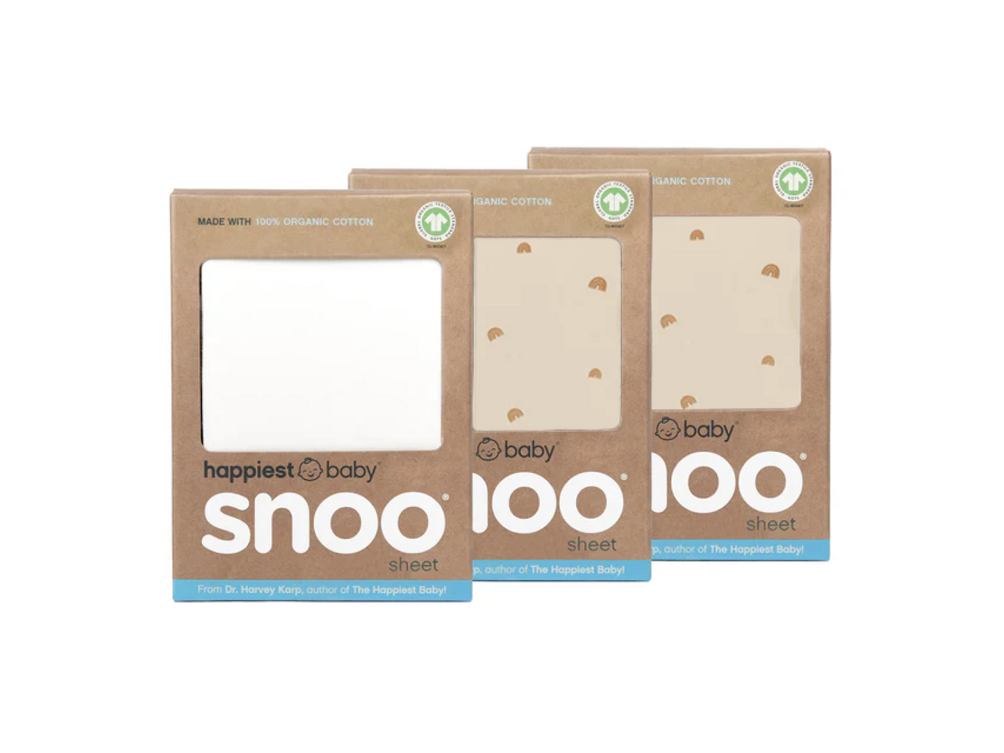 SNOO Organic Baby Cot Sheets 3 Pack