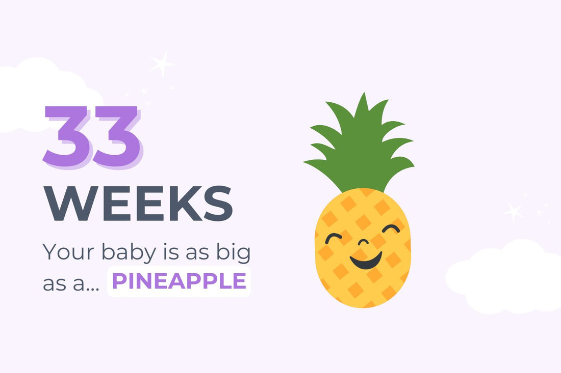 33 weeks pregnant: your baby is as big as a pineapple