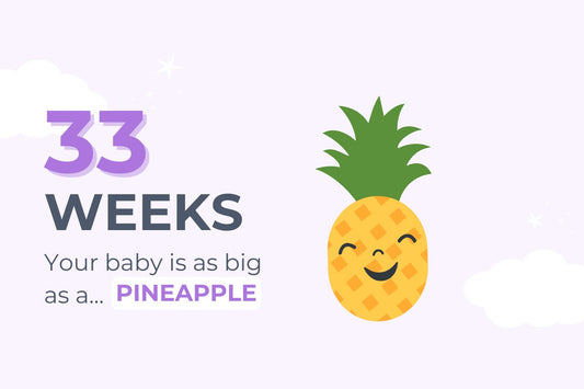 33 weeks pregnant: your baby is as big as a pineapple