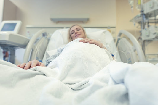 An expectant mum prepares for labour induction
