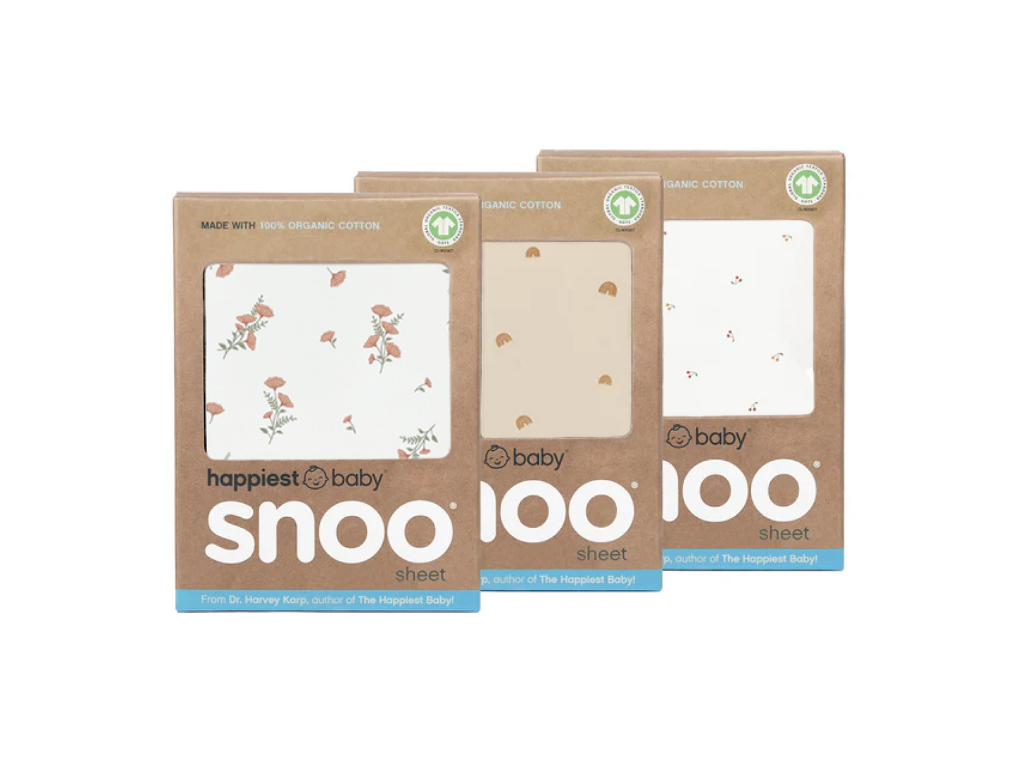 SNOO Organic Baby Cot Sheets 3 Pack